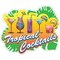 Signmission Tropical Cocktails Decal Concession Stand Food Truck Sticker, D-DC-16 Tropical Cocktails19 D-DC-16 Tropical Cocktails19 - alternate 1